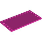 LEGO Dark Pink Tile 6 x 12 with Studs on 3 Edges (6178)