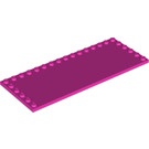 LEGO Dunkles Pink Fliese 6 x 16 mit Noppen auf 3 Edges (6205)