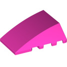 LEGO Dark Pink Wedge 4 x 4 Triple Curved without Studs (47753)