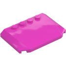 LEGO Dark Pink Wedge 4 x 6 Curved (52031)