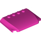 LEGO Dark Pink Wedge 4 x 6 Curved (52031)