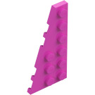 LEGO Dunkelpink Keil Platte 3 x 6 Flügel Links (54384)