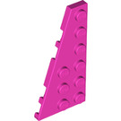 LEGO Dunkelpink Keil Platte 3 x 6 Flügel Links (54384)