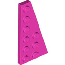 LEGO Dark Pink Wedge Plate 3 x 6 Wing Right (54383)