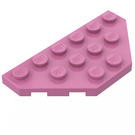 LEGO Dunkles Pink Keil Platte 3 x 6 mit 45º Ecken (2419 / 43127)