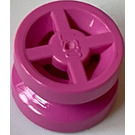 LEGO Dark Pink Wheel Rim Ø8 x 6.4 without Side Notch (4624)