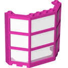 LEGO Dark Pink Window Bay 3 x 8 x 6 with Clear Glass (30185 / 76029)