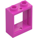 LEGO Dark Pink Window Frame 1 x 2 x 2 (60592 / 79128)