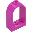 LEGO Dark Pink Window Frame 1 x 2 x 2.7 with Rounded Top (30044)