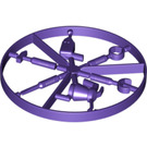 LEGO Dark Purple 6 Tools on Sprue (Tool Wheel) (6246 / 55295)
