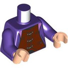 LEGO Dark Purple Aberforth Dumbledore Minifig Torso (973 / 76382)