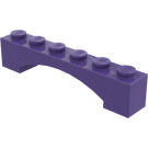 LEGO Donkerpaars Boog 1 x 6 Verhoogde boog (92950)