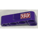 LEGO Dark Purple Beam 2 x 4 Bent 90 Degrees, 2 and 4 holes with No Step - right side Sticker (32140)