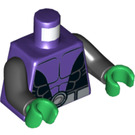 LEGO Dark Purple Beast Boy Minifig Torso (973 / 76382)