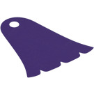 LEGO Dark Purple Bell Shaped Cape with 3 Notches and Magenta Side (61547)