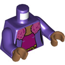 LEGO Dark Purple Belle Bottom Minifig Torso (973 / 76382)