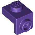 LEGO Violet foncé Support 1 x 1 avec 1 x 1 assiette Vers le bas (36841)
