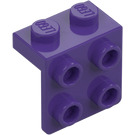 LEGO Mørke lilla Beslag 1 x 2 med 2 x 2 (21712 / 44728)