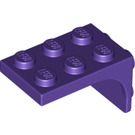 LEGO Dunkelviolett Halterung 3 x 2 mit Platte 2 x 2 Downwards (69906)
