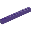 LEGO Morado oscuro Ladrillo 1 x 10 (6111)