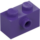 LEGO Mørke lilla Klods 1 x 2 med 1 Stud på Side (86876)