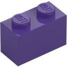 LEGO Dark Purple Brick 1 x 2 with Bottom Tube (3004 / 93792)