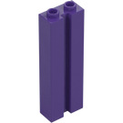 LEGO Violet Foncé Brique 1 x 2 x 5 avec rainure (88393)