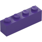 LEGO Ciemny fiolet Cegła 1 x 4 (3010 / 6146)