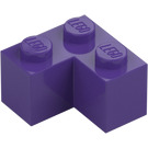 LEGO Donkerpaars Steen 2 x 2 Hoek (2357)