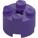 LEGO Dark Purple Brick 2 x 2 Round (3941 / 6143)