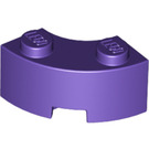 LEGO Dunkelviolett Backstein 2 x 2 Runden Ecke mit Bolzenkerbe und verstärkter Unterseite (85080)