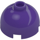 LEGO Dark Purple Brick 2 x 2 Round with Dome Top (Hollow Stud, Axle Holder) (3262 / 30367)