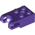 LEGO Violet foncé Brique 2 x 2 avec Balle Socket et Axlehole (Prise large) (92013)