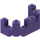 LEGO Dunkelviolett Backstein 4 x 8 x 2.3 Turret oben (6066)