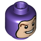 LEGO Dunkelviolett Buzz Lightyear Minifigure Kopf (Einbau-Vollbolzen) (3626 / 26172)