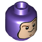LEGO Dark Purple Buzz Lightyear Minifigure Head (Recessed Solid Stud) (3626)