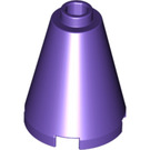 LEGO Dark Purple Cone 2 x 2 x 2 (Open Stud) (3942 / 14918)