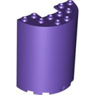 LEGO Dunkelviolett Zylinder 3 x 6 x 6 Hälfte (35347 / 87926)