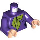 LEGO Donkerpaars Daphne Minifig Torso (973 / 76382)