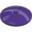 LEGO Dark Purple Dish 4 x 4 (Solid Stud) (3960 / 30065)