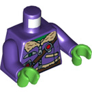 LEGO Donkerpaars Donatello Flight Pak Minifiguur Torso (973 / 76382)