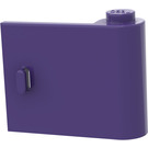 LEGO Morado oscuro Puerta 1 x 3 x 2 Derecha con bisagra sólida (3188)