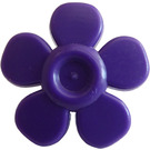 LEGO Dark Purple Flower with Smooth Petals with Small Pin (93080)