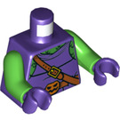 LEGO Donkerpaars Green Goblin Minifig Torso (973 / 76382)