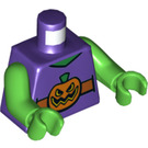 LEGO Dark Purple Green Goblin with Short Legs Minifig Torso (973 / 76382)