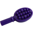 LEGO Violet foncé Hairbrush avec Cœur (93080)