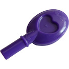 LEGO Dark Purple Hand Mirror with Heart