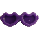 LEGO Dark Purple Heart-Shaped Sunglasses