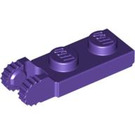 LEGO Dark Purple Hinge Plate 1 x 2 with Locking Fingers with Groove (44302)