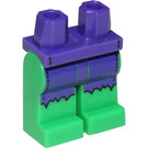 LEGO Tumma purppura Hulk jossa Tattered Pants Minihahmo Lantio ja jalat (3815)